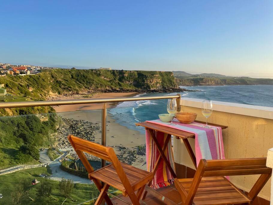 Apartamento Sunset Con Vistas Playa De Los Locos Suances Eksteriør bilde
